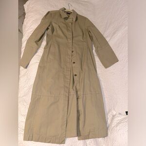 Khaki trench coat